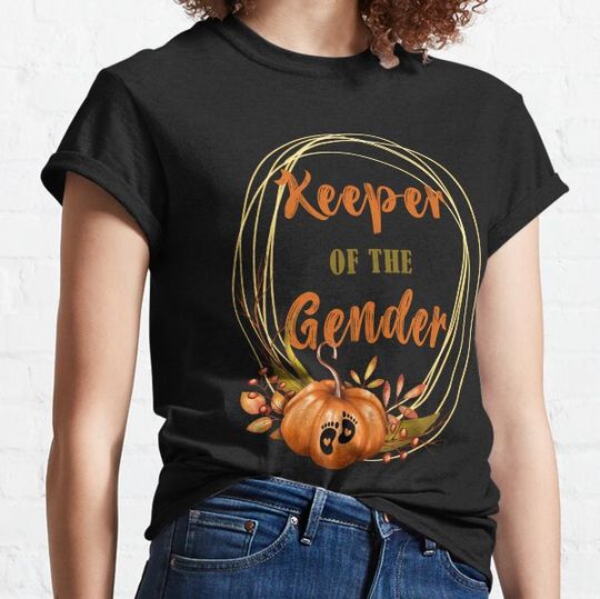 Discover Keeper Of The Gender Reveal Baby Halloween t-shirt T-shirts