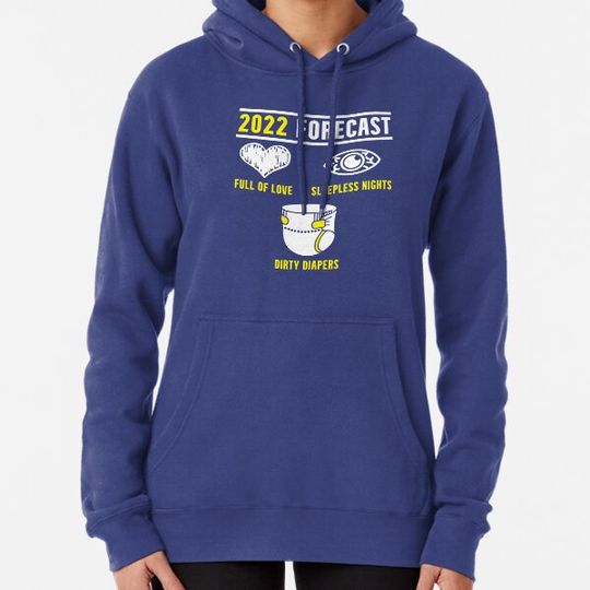 Discover Pregnancy Reveal Design  Baby Announcement Forecast 2022 gender neutral Hoodies