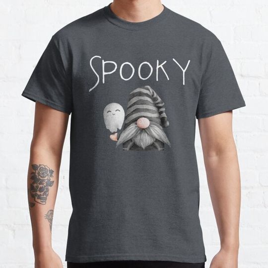 Discover Spooky Halloween Gnome and Ghost T-shirts