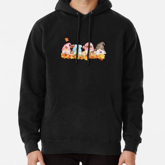 Discover Thanksgiving Gnome and Autumn Leaves ,  cute coffee lovers Hoodies