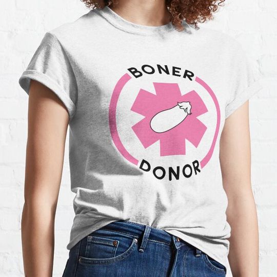 Discover Funny Boner Donor Gift - Paramedic and ambulance - Pink Eggplant Emote - Black T-shirts
