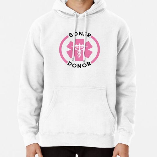 Discover Funny Boner Donor Gift - Paramedic and ambulance - Pink caduceus - Black Hoodies
