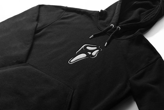Discover Ghostface Embroidered Sweatshirt, No You Hang Up First, Embroidered Scream Crewneck Halloween Sweatshirt, Scream Crewneck, Spooky Sweatshirt