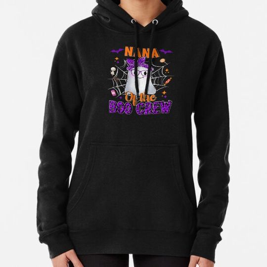 Discover Nana Boo Crew Ghost Funny Matching Family Grandma Halloween T-Shirt Hoodies