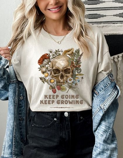 Discover Goblincore Wildflower and Moth Dark Academia Shirt