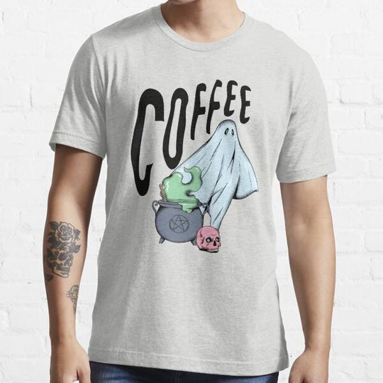 Discover COFFEE Ghost Halloween- Cool Spooky Morning T-shirts