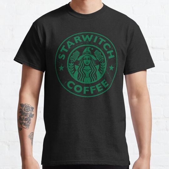 Discover Halloween Starwitch Coffee Green T-shirts