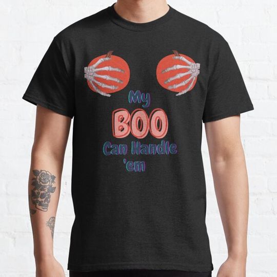 Discover Viral Pumpkin On Bra Looks Funny Halloween Costume T-shirts