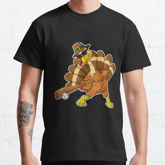 Discover Turkey Swinging Baseball Batns T-shirts