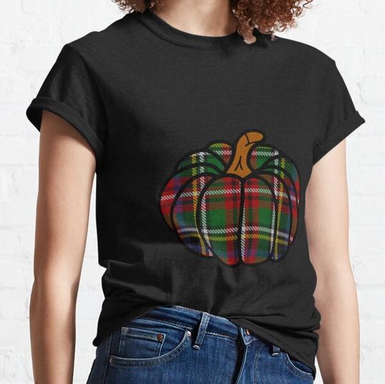 Discover Stewart Tartan Halloween Pumpkin T-shirts