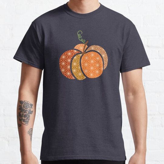 Discover Pumpkin Japanese pattern plaid Autumn Halloween Thanksgiving T-shirts