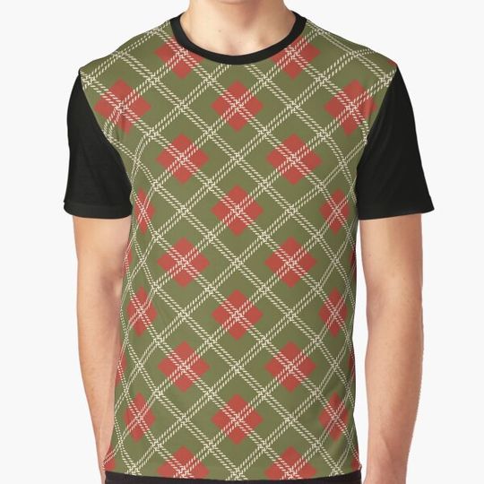 Discover Colorful Plaid Pattern T-Shirts for Christmas and Fall