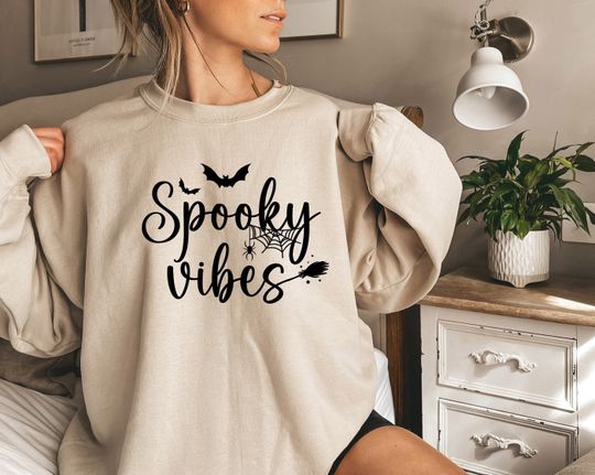 Discover Spooky Season Sweatshirt for Halloween and Fall