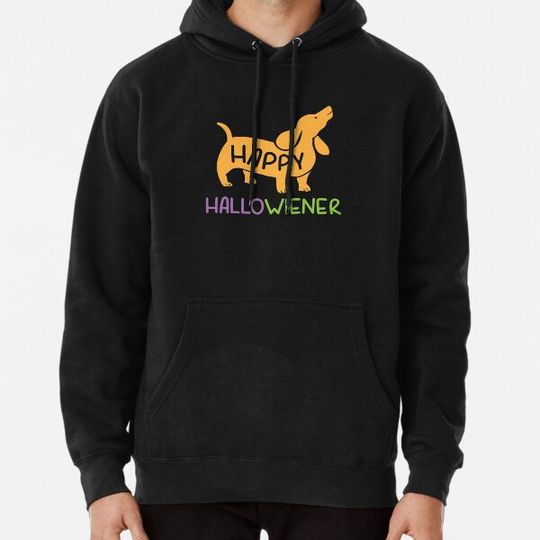 Discover Happy Hallowiener dachshund Halloween Hoodies
