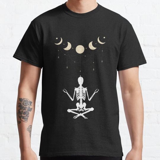 Discover Yoga skeleton T-shirts