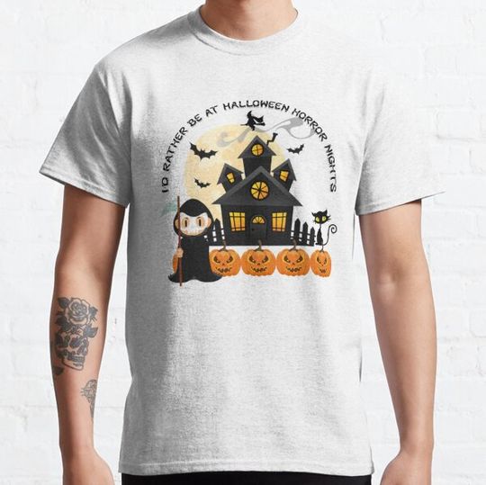 Discover I'd Rather Be At Halloween HN Orlando T-shirts