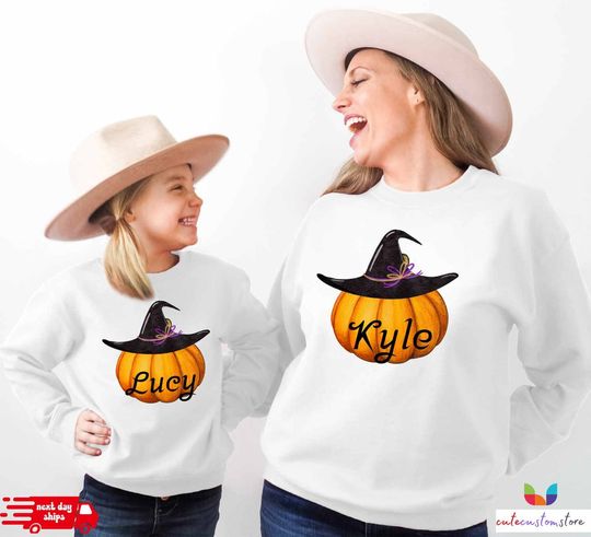 Discover Custom Pumpkin Sweatshirt for Halloween