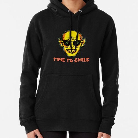 Discover Time To Smile, happy time, Halloween design Hoodies
