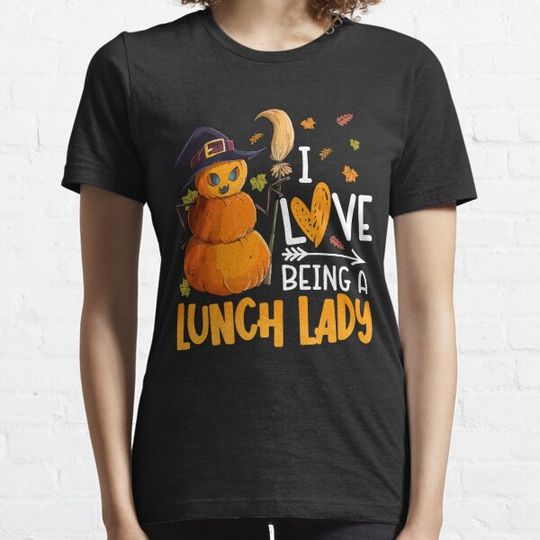 Discover Halloween Pumpkin Costume Love Being A Lunch Lady T-shirts