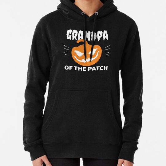 Discover Pumpkin Grandpa Of The Patch Halloween Family Costume Hoodies