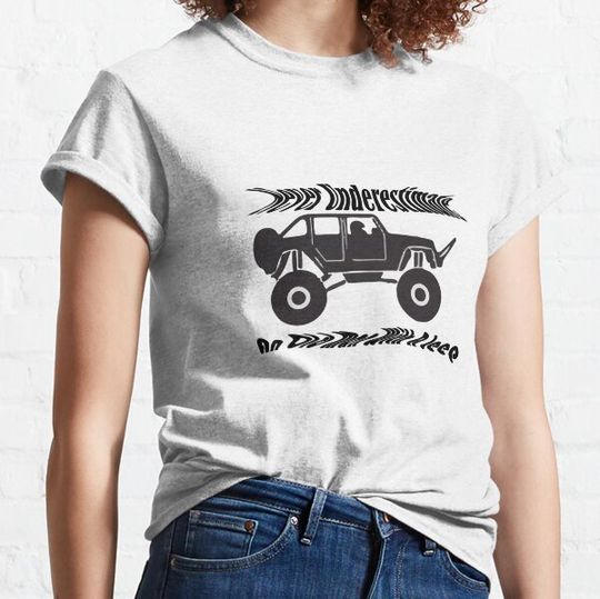 Discover Never Underestimate An Old Man With A Jeep Moon Halloween Gift Classic T-Shirt T-shirts