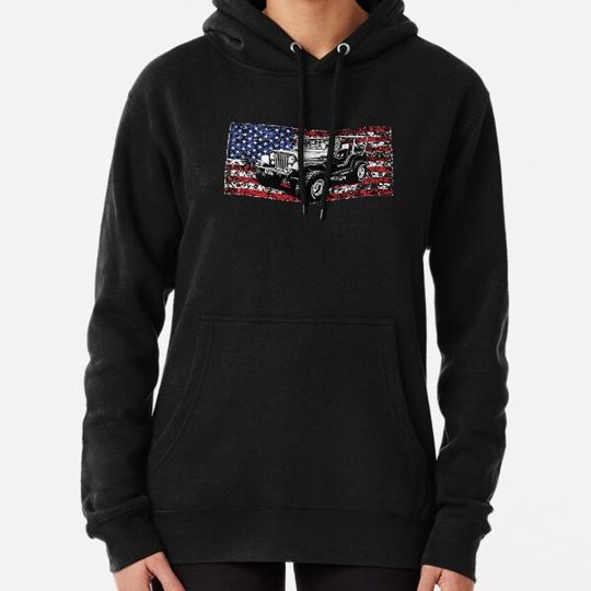 Discover Jeep CJ5 1971 color splatter Hoodies