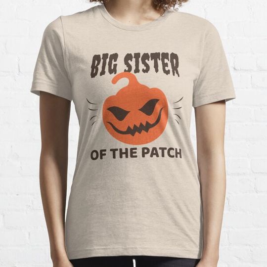 Discover Pumpkin Big Sister Of The Patch Halloween Family Costume T-shirts