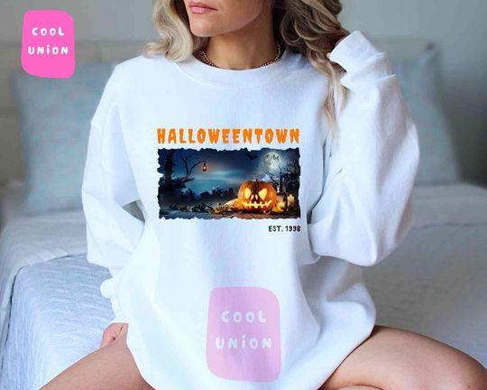 Discover Halloweentown University Sweatshirt,Vintage Halloween Sweater,Halloweentown University Hoodie,Halloweentown 1998 Sweatshirt,Fall Sweater