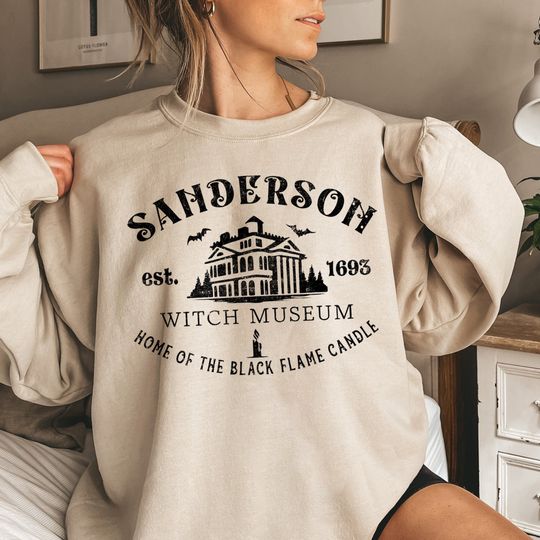 Discover Sanderson Museum Vintage Halloween Sweatshirt, Spooky Season, Fall