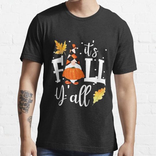Discover It's Fall Y'all Ya'll T Shirt Halloween Gnome Pajamas T-shirts