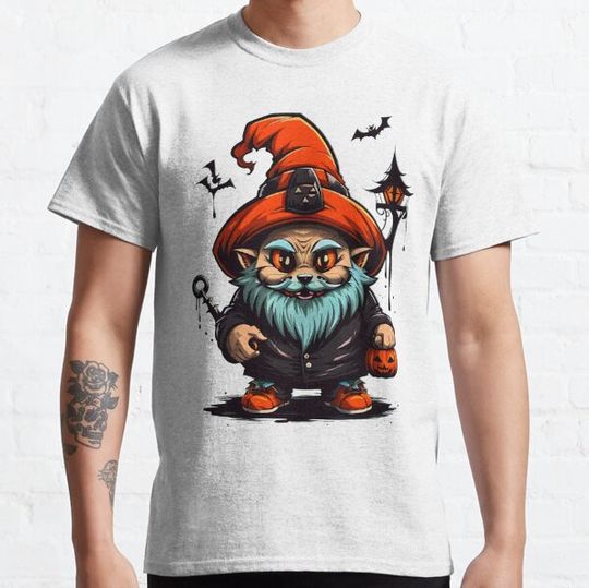 Discover Halloween Gnome holds pumpkin T-shirts