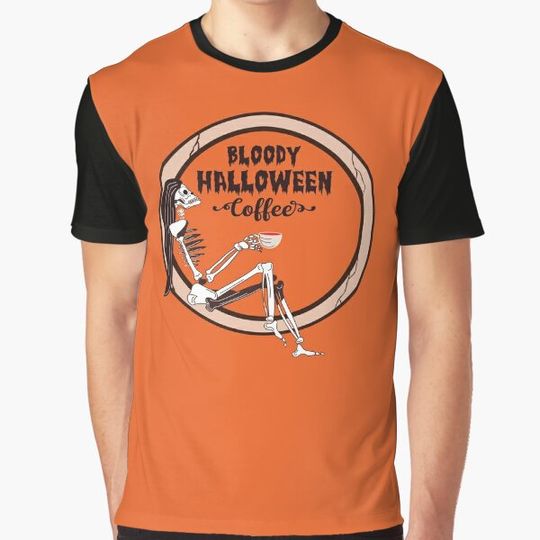 Discover Bloody Halloween Coffe T-shirts