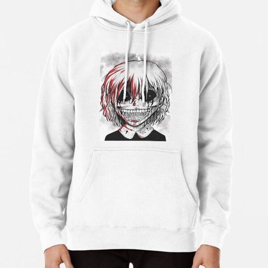 Discover Bloody Horror Smile Anime Character Creepy Halloween Hoodies