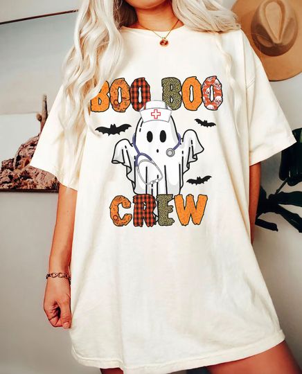 Discover Boo Boo Crew Halloween Nurse Shirt