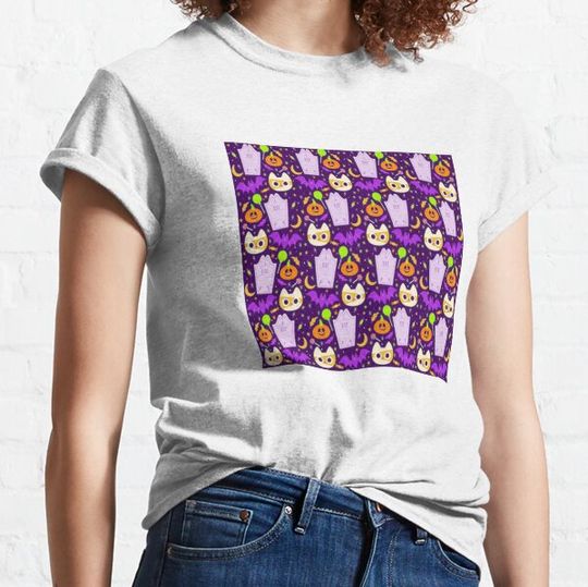 Discover Flat-halloween-vintage-pattern-design T-shirts