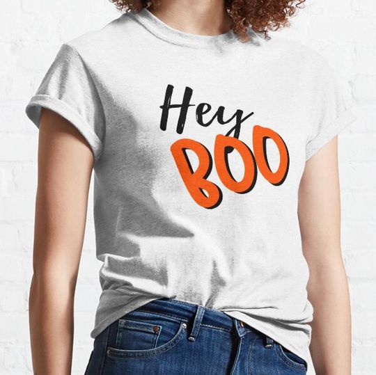 Discover Hey BOO! Halloween design T-shirts
