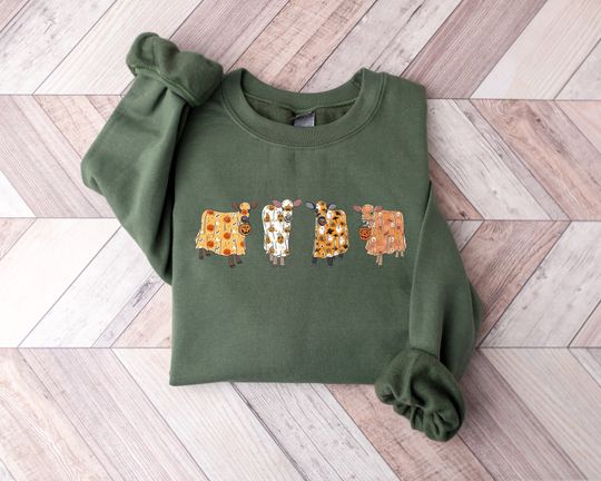 Discover Happy Halloween Cow Sweater for Fall
