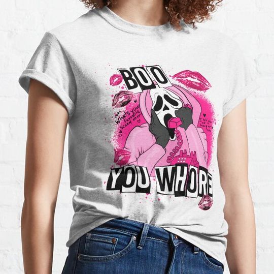 Discover Boo You Whore Scream Movie T-shirts