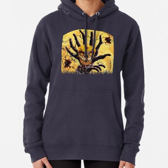 Discover BLOODY MOON HALLOWEEN ZOMBIE PUMPKIN: Scary Sugar Skull - Day Of The Dead Dia De Los Muertos - Funny Mexican Holiday Gift For Day Of The Dead Lovers: the night he came home (Black) Hoodies