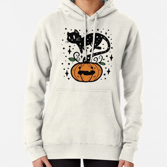Discover Cat pumpkin Hoodies