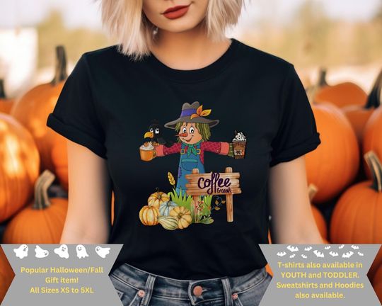 Discover Funny Scarecrow Halloween T-Shirt - Laughs for Fall