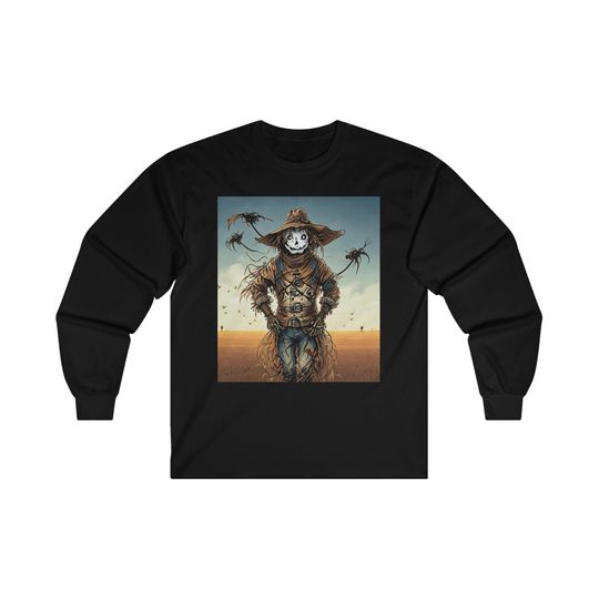 Discover Evil Crows Scarecrow Long Sleeve T-Shirt - Halloween Theme