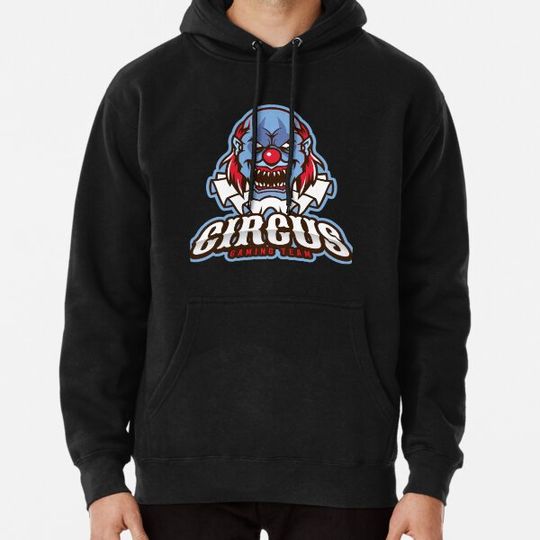 Discover Evil Clown Horror Killer Clowns Funny Circus Gaming Team Halloween Scary Haunted House Hoodies