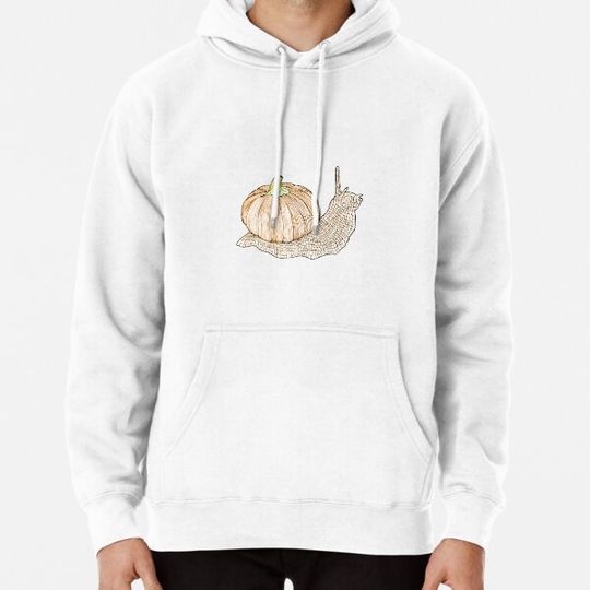 Discover Halloween Orange Pumpkin Snail Hoodies