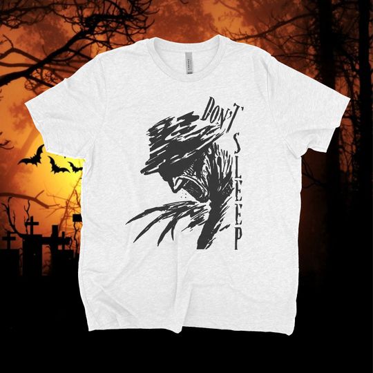 Discover Freddy Krueger Shirt, Movie Killer Shirt, Vintage Scary Shirt, Nightmare on Elm Street, Halloween Gift, Scary T-Shirt, Horror Movie Shirt