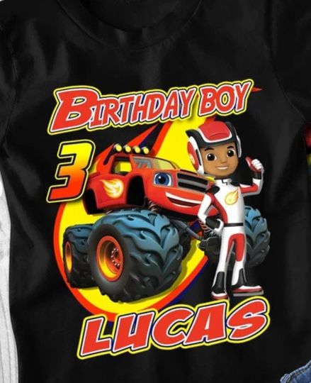 Discover Personalized Blaze Birthday T-Shirt