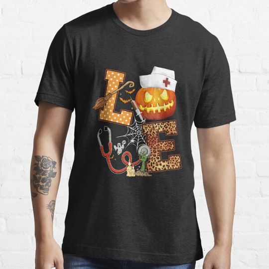 Discover Love Nurse halloween funny costume scary nursing T-shirts