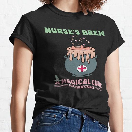 Discover vintage halloween nurse witch, nurse&amp;#39;s brew - a magical cure for everything T-shirts