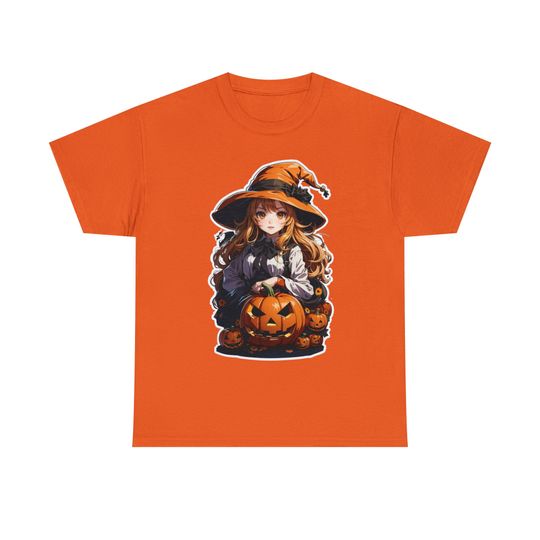Discover Halloween Pumpkin Girlfriend Witch T-Shirt - Enchanting Seasonal Charm - Whimsical Fall Fashion