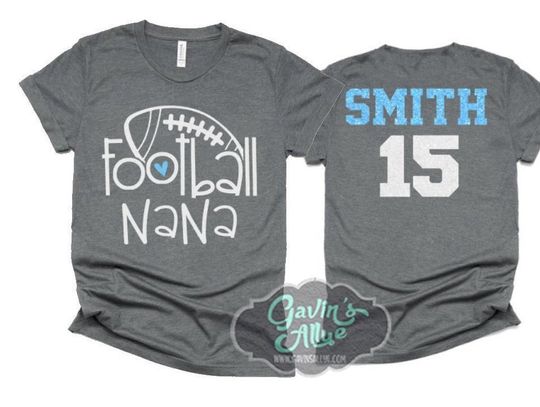 Discover Glitter Football Nana Spirit Wear Shirt